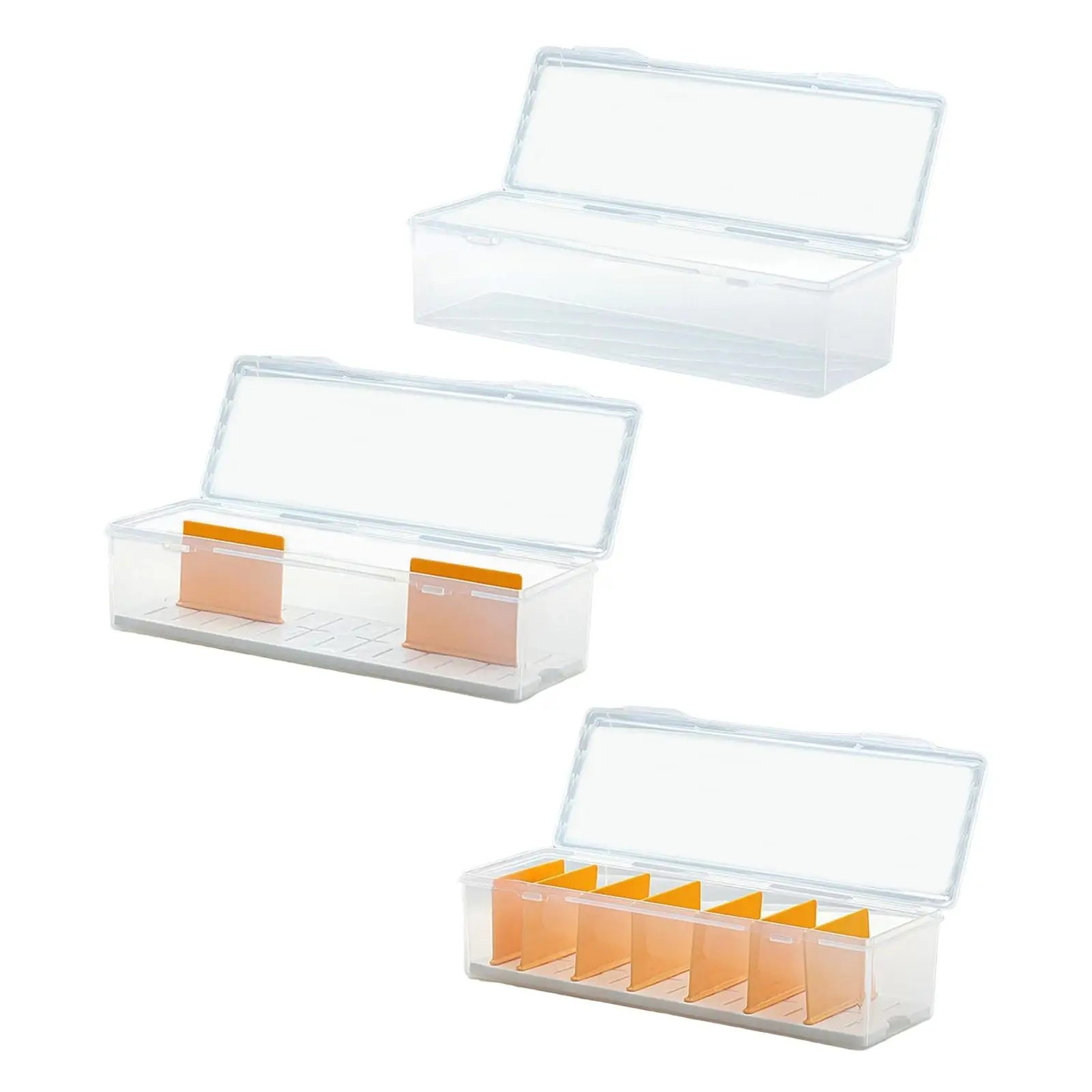 Caja de almacenamiento de tarjetas comerciales, soporte de exhibición portátil transparente de gran capacidad, colección de pasatiempos de protección, caja de almacenamiento de tarjetas resistente