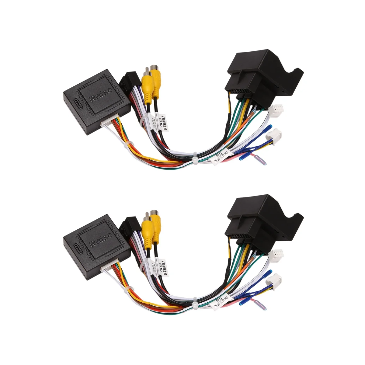 2X Car Stereo Audio 16 PIN Android Power Wiring Harness Adapter + Canbus Box for Peugeot 3008/2008/ Citroen C4/C3 XR/C5