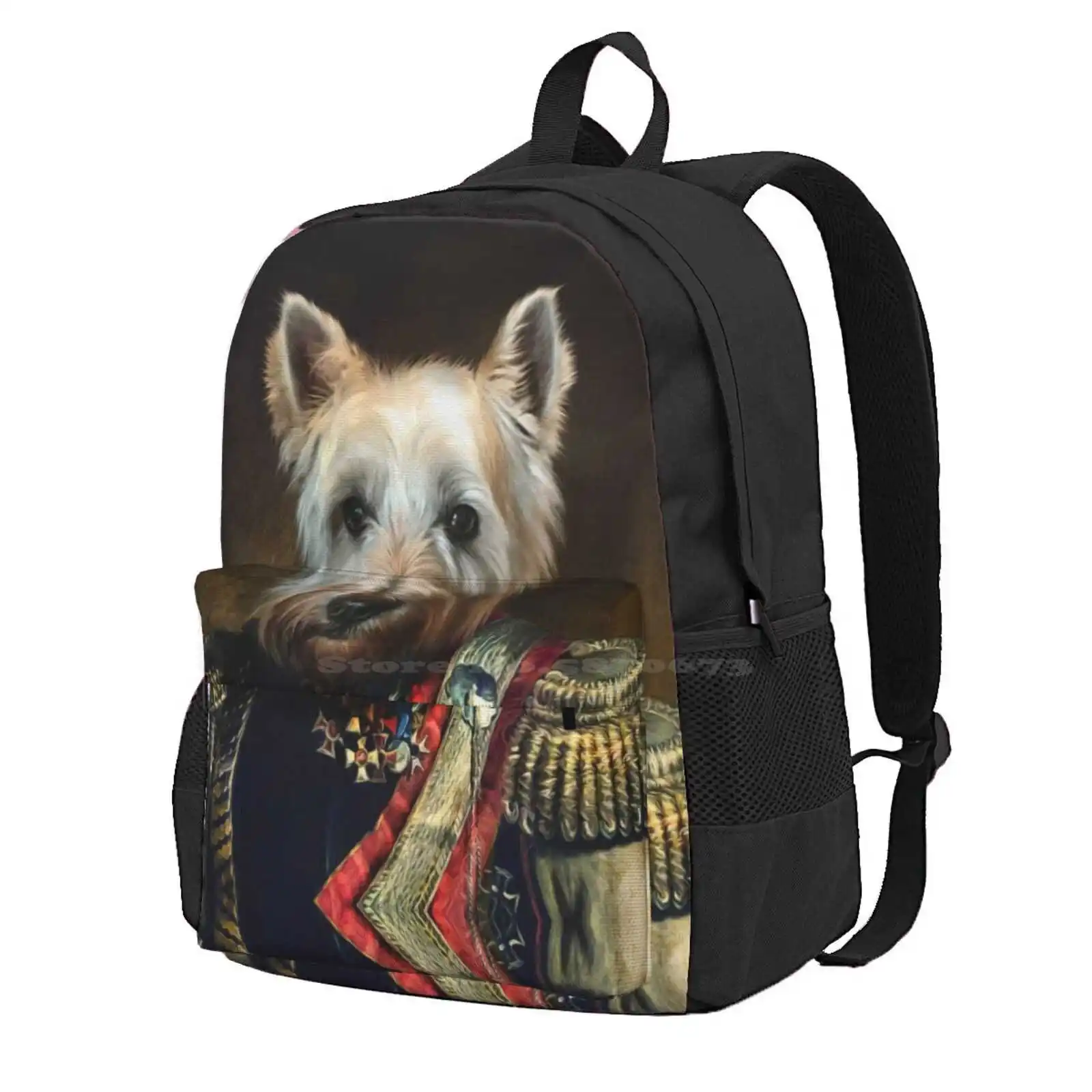 West Highland Dog Portrait - Meatball Hot Sale Schoolbag Backpack Fashion Bags West Highland Terrier West Highland White