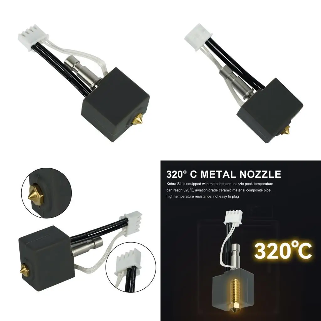 

R53C Premium Heat End Nozzle Offering Excellent Wear Resistance Thermals Conductivity Compatible for KobraS1C Models