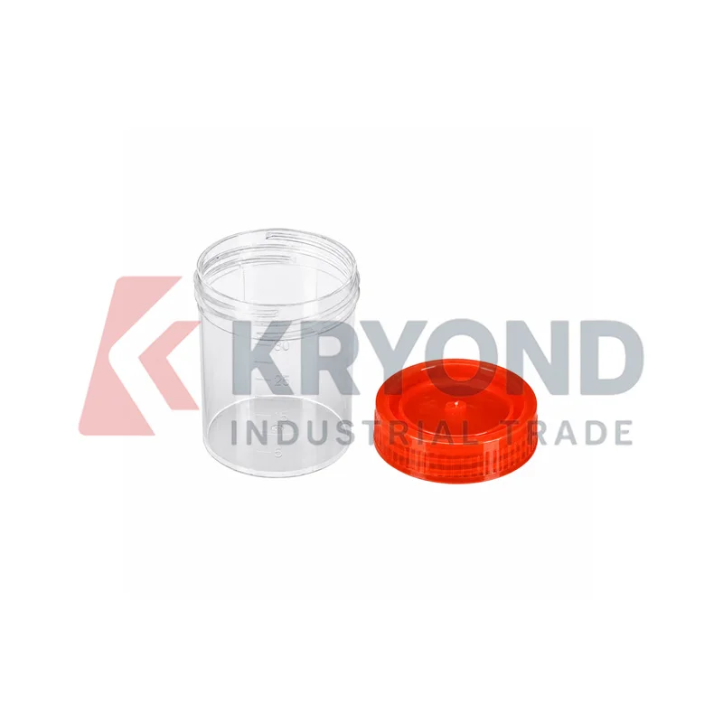 Plastic Sample Collection Cup 40mL Height 45mm 50pcs Laboratory Specimen Storage Containers Research Equipment Use Series Models