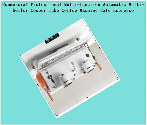 Commercial Professional Multi-function Automatic Multi-boiler Copper Tube Coffee Machine Cafe Espresso