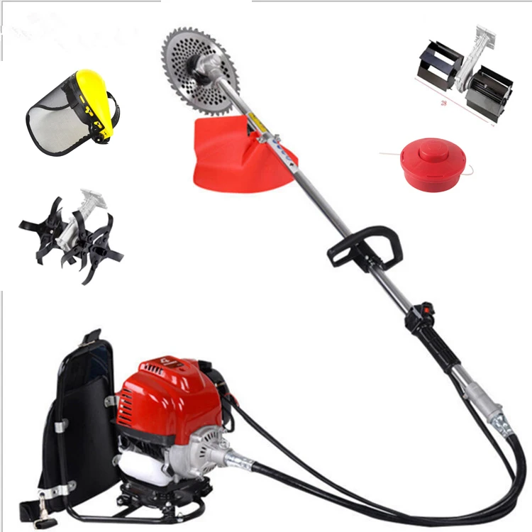 Heavy   Garden Tool  Petrol  Grass Cutting Power String Trimmer Brush Cutter With Spare Parts