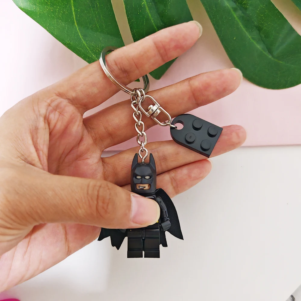 2pcs Beautiful Handmade 3D Fairy Star Pink Black Bat Keychain Y2k Bow Key Ring Backpack Pendant Couple Keychain Christmas Gifts