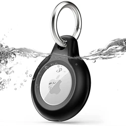 AirTag Keychain Case, IPX8 Waterproof Holder, Full-Body Protective Shockproof Anti-Scratch AirTag Case for wallet, keys, Pets.