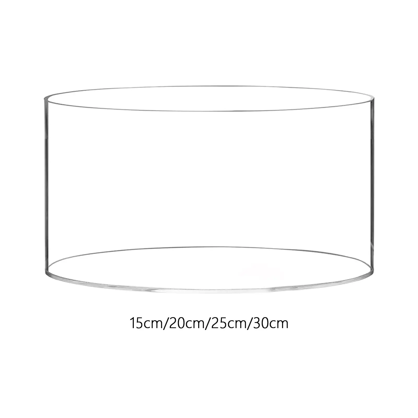 Acrylic Flower Vase Modern Ornament Round Planter for Party Table Countertop Desktop Organizer Supply Home Floral Arrangement