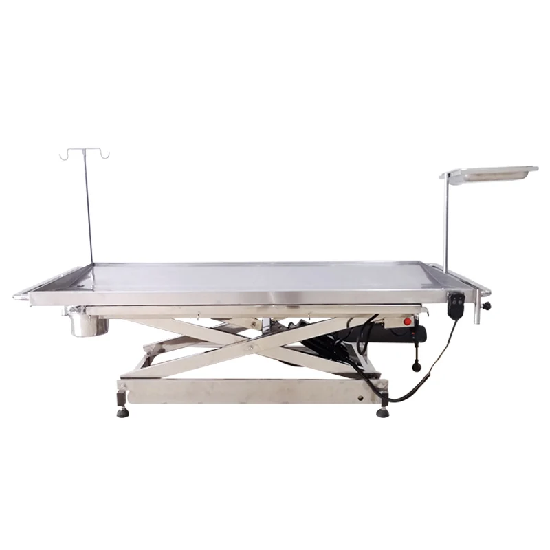 Hospital Veterinary Equipment Examination Surgical Table for Animals Operating Vet Pet Stainless Steel Case Sliver