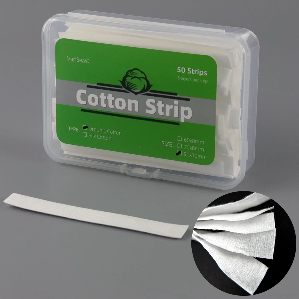 50 полосок, обычная оригинальная хлопковая полоска из органической сетки для PNP/TPP/Лия Бёрн G/RPM2/RPM3/GT Series/Z Serise RBK, набор для восстановления катушки