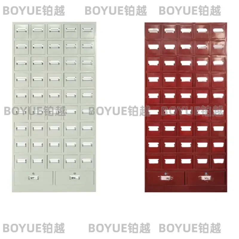 Thickened Steel Medicine Cabinet with 47 Buckets Western Style Storage Organizer for Home Pharmacy First Aid Kit Wall Mount