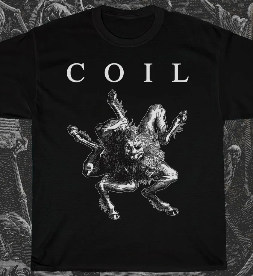

Футболка Coil Demon, музыкальная группа в стиле рок-панк-метал, футболка унисекс