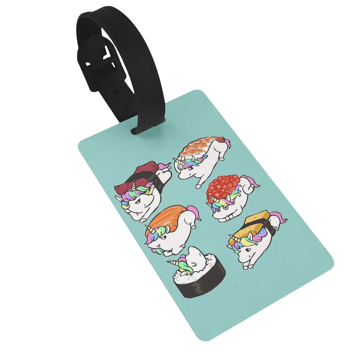 

Sushi Unicorn Luggage Tags Suitcase Accessories Travel PVC Fashion Baggage Boarding Tag Portable Label Holder ID Name Address