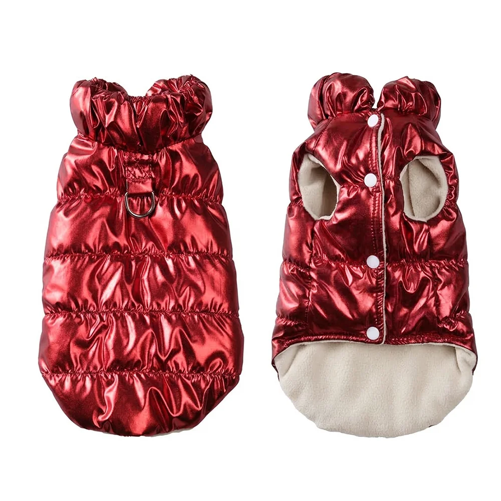 Herbst-Winter-Kleidung für kleine Hunde, wasserdichte, warme Fleece-Hundeweste mit D-Ring, weich gepolsterte Bekleidung für Chihuahua und Yorkshire Terrier – Detail 10