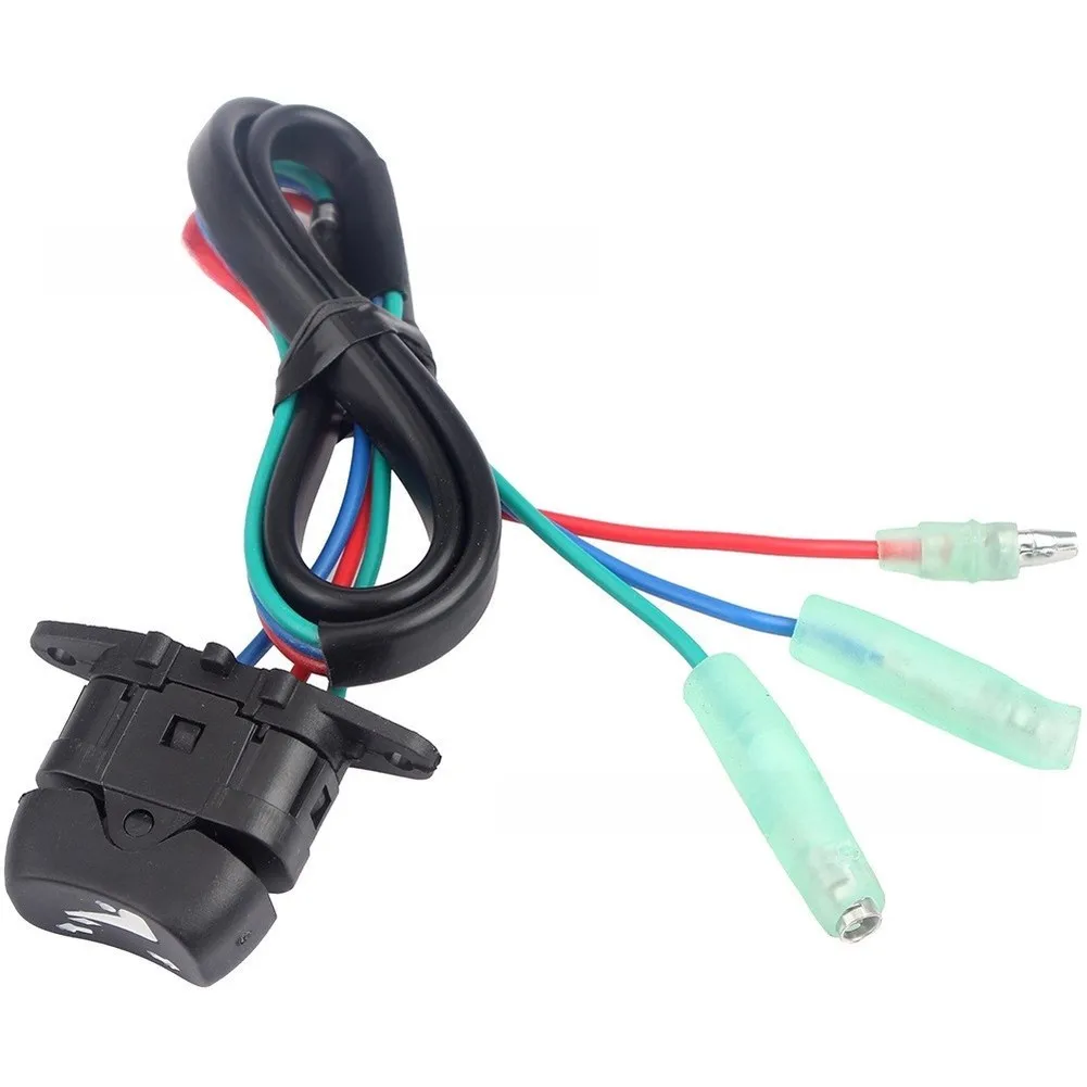 Marine Engine Control for outboard for Trim Switch For Marine Engine Maintenance 12V Voltage Rating Black Finish Reliable Trim