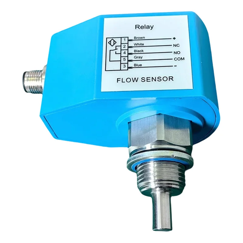 Thermal Conductive Water Flow Switches G1/2 G1/4 NPT1/4 Thread Flow Sensors Oil & Gas Pumps Electronic Plug-In Flow Controller