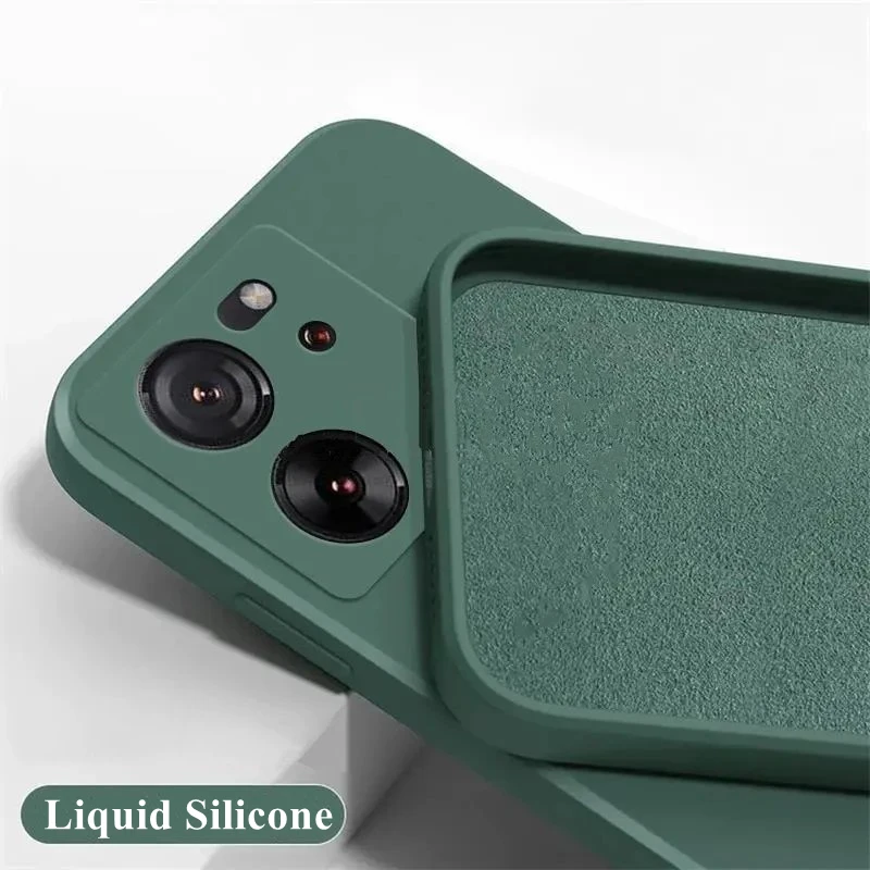 For Xiaomi 13T Pro Liquid Silicone Case Xiaomi 13T Pro Cover Funda Coque Soft TPU Phone Bumper For Xiaomi 13T Pro