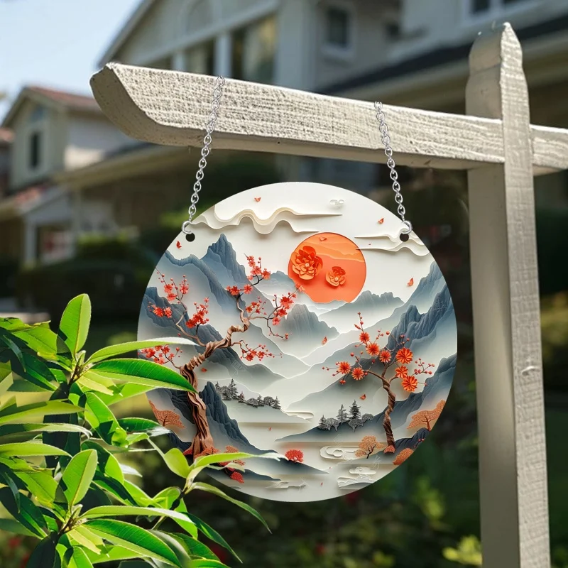 Acrylic Catcher - Waterfall Landscape Design, Perfect for Garden, Home and Party Decorations, Holiday Decorations image 5