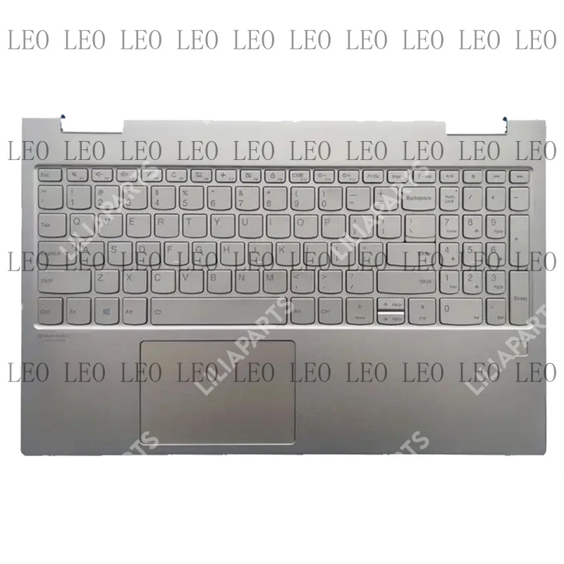 WW  For Lenovo Yoga C740-15IML 81TD Palmrest Backlit US Keyboard Touchpad 5CB0U43851