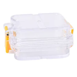 Caja de plástico para dentaduras postizas, 1 unidad