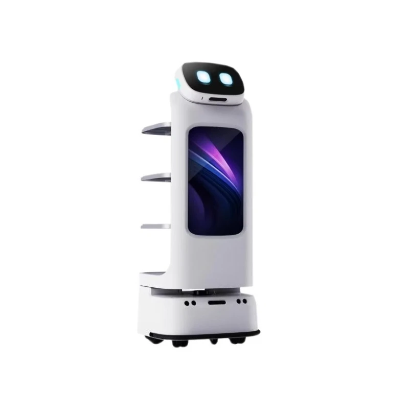 Hotel Service Robot with Automatic Recharging and 40KG Payload for Guest & Food Delivery 8MP IP65 Rated