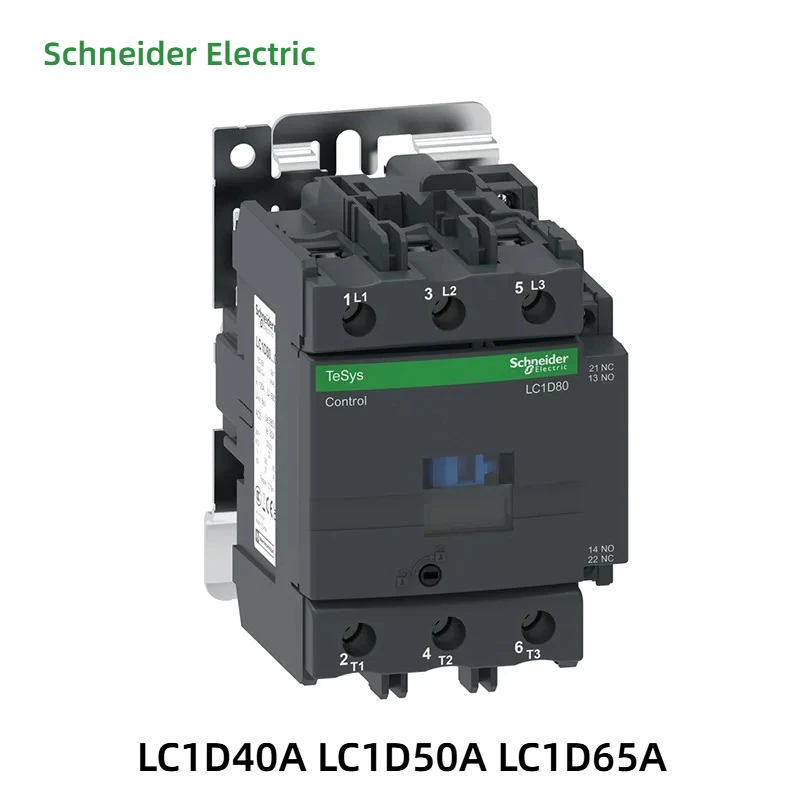 

Schneider AC Three-Pole Contactor 3P Black Version LC1D40 LC1D50 LC1D65 B7C F7C Q7C M7C 24V-380V for Electrical Control Systems