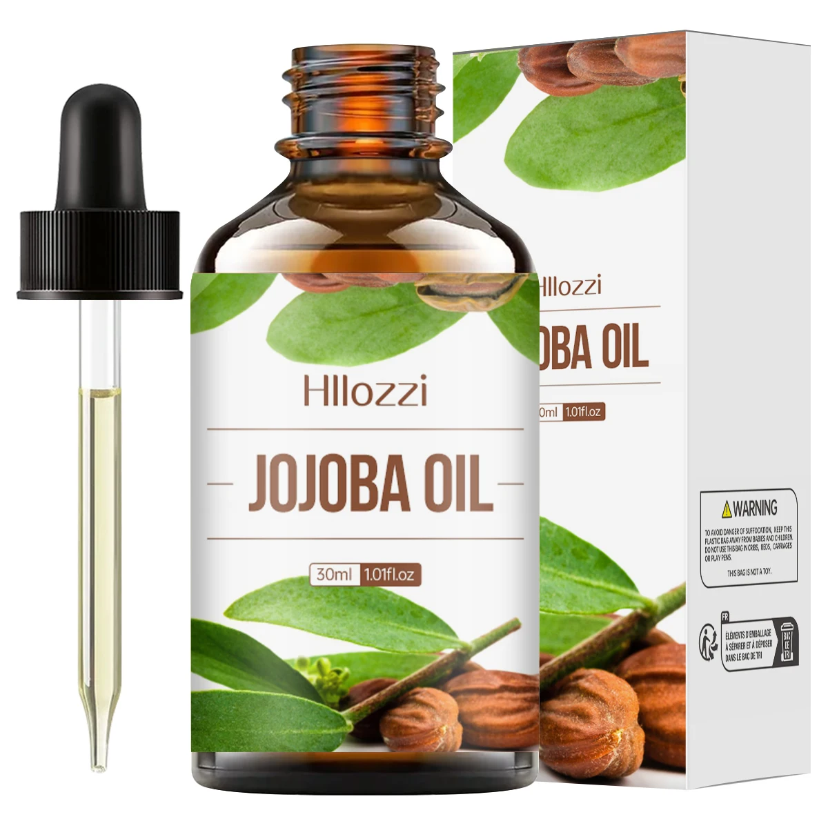 Aceite de jojoba para el cuidado del cuerpo, 30ml, reafirmante de la piel, masaje hidratante corporal, SPA, aceite esencial de planta, aromaterapia