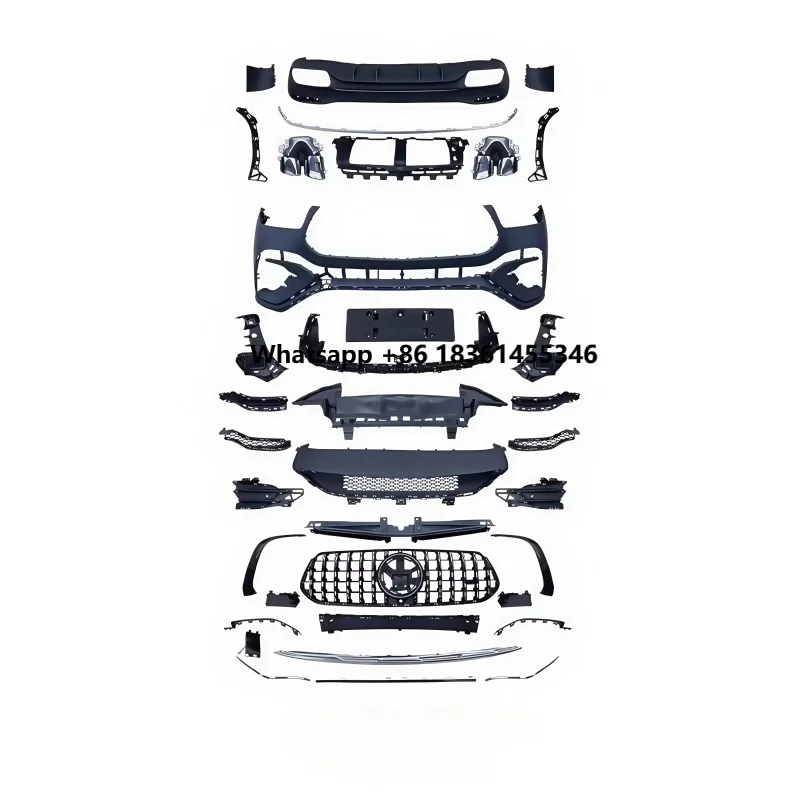 

for GLE350 GLE450 Modified GLE53 Front Bumper Grille Rear Lip Tail Throat Wheel Arch Surround