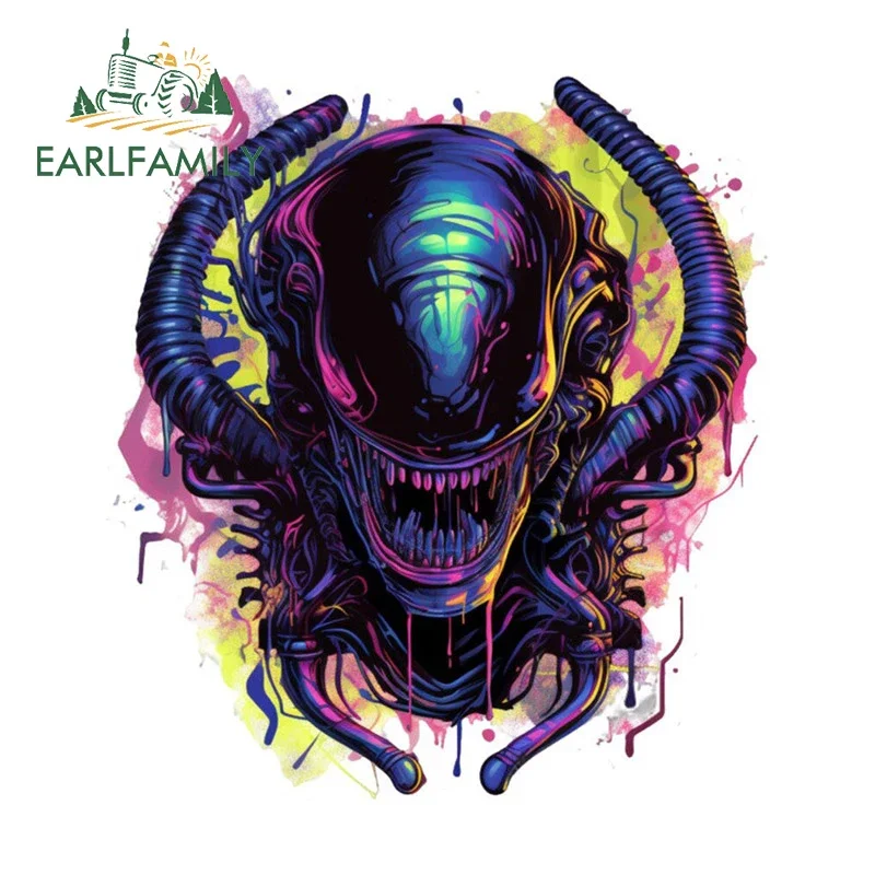 

EARLFAMILY 13cm x 11.8cm Predators Gaming Car Accessories Monster Xenomorph Personality JDM Decal Funny Arcade Stickers