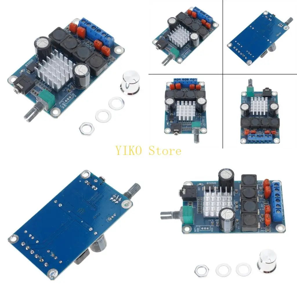 

K32C 12 В-24 В 50 Втx2 Плата цифрового усилителя мощности звука Двухканальная стерео мощность сабвуфера для проекта домашнего
