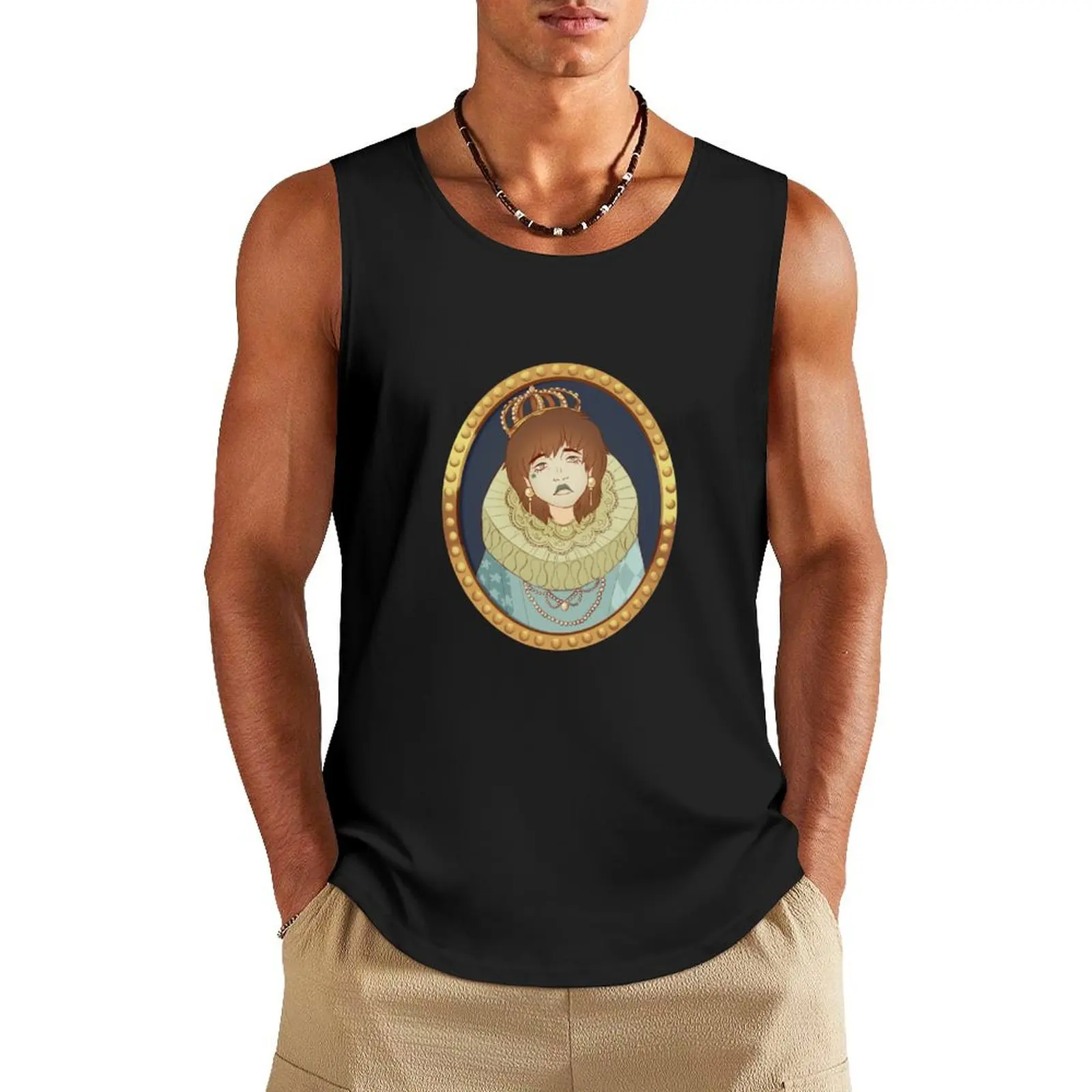 

Clown Jareth portrait Tank Top gym clothes man fitness Men's summer clothes 2025 Clothing sleeveless shirt man gym
