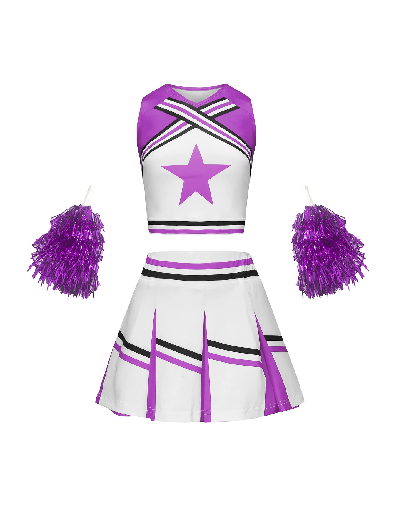 Costume da cheerleader donna ragazze concorso Cheerleaders rossi uniforme della squadra scolastica vestito di classe per costumi da ballo per bambini