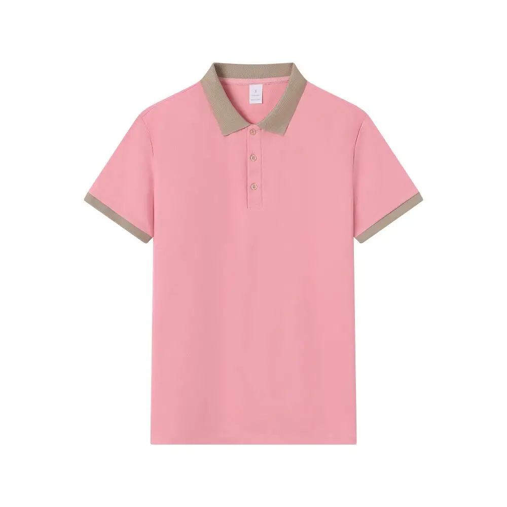 

2025 новый дизайн, однотонная тренировочная рубашка для гольфа, мужские футболки с короткими рукавами и пуговицами с лацканами, офисные рубашки-поло, спортивные повседневные топы