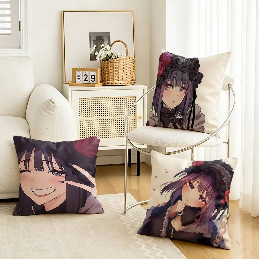 Darling S-Shizuku Kuroe My Dress-Up Customizable Square Pillow case Double Sided Print Sofa Bedroom Decor Cushion Cover