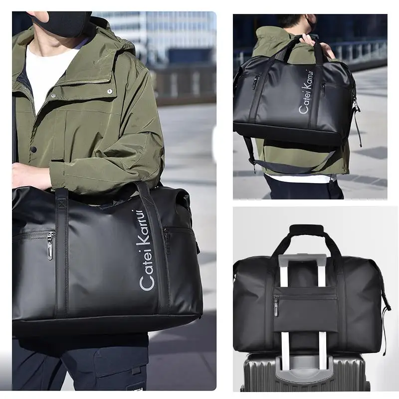 large-capaci-busin-travel-bag-men's-lage-organizer-for-suitcase-carry-on-foldable-nylon-pure-color-printed