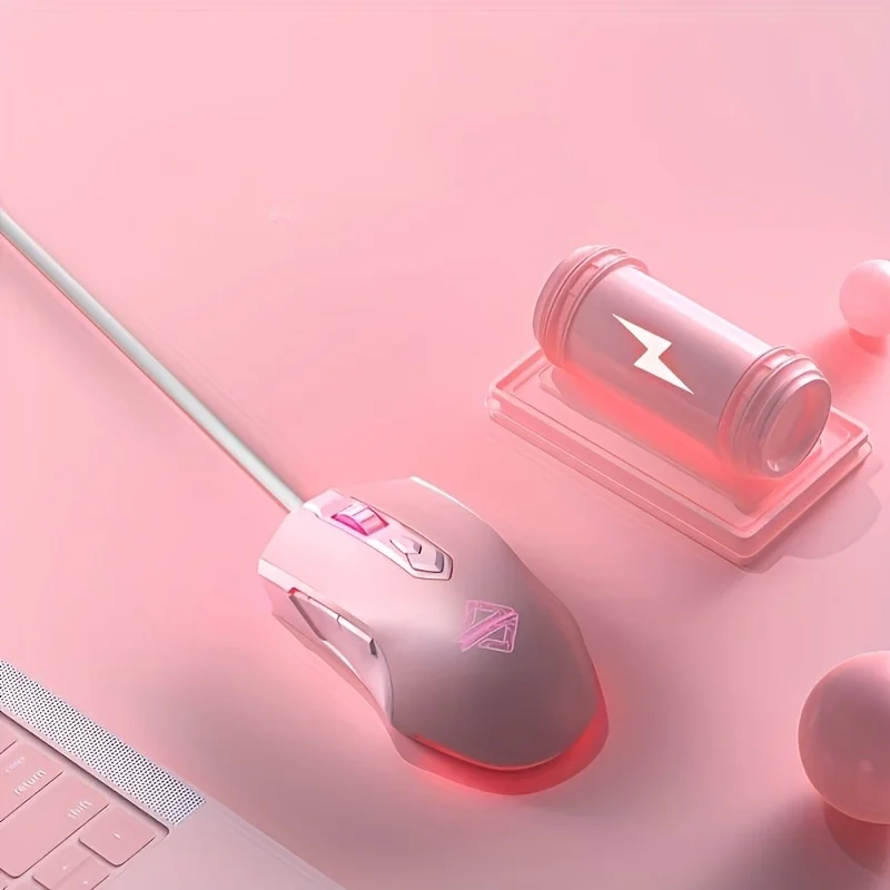 Ajazz Aj52Pro RGB 2.4G ماوس ألعاب لاسلكي قابل لإعادة الشحن ماوس كمبيوتر بلوتوث 4800 ديسيبل متوحد الخواص ماوس ألعاب الكمبيوتر المحمول #5