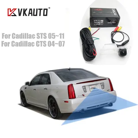 Cadillac STS 2005 ~ 2011 CTS 2004 ~ 2007 CCD IP69 야간 투시경 백업 주차 카메라 용 VKAUTO 차량용 후방 카메라