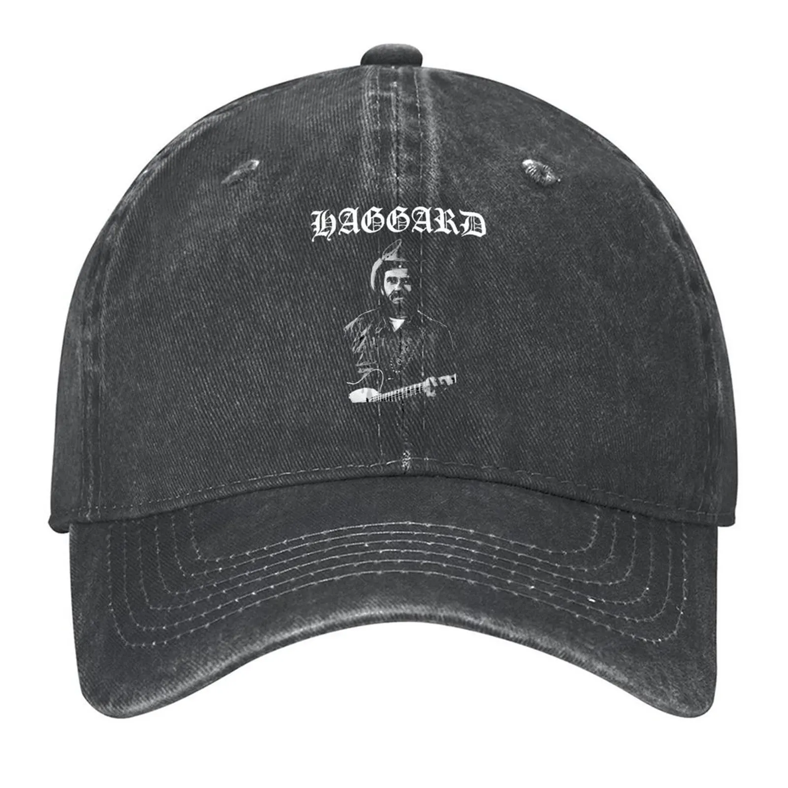 

Merle Haggard Metal design Baseball Cap Hat Man For The Sun black Golf Hat Beach Man Women's