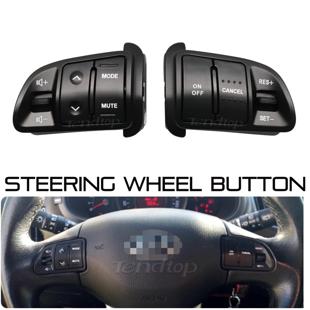 Multifunctional Steering Wheel Control Button Switch For Kia Sportage Audio Cruise Control Volume Switch Button Car Styling