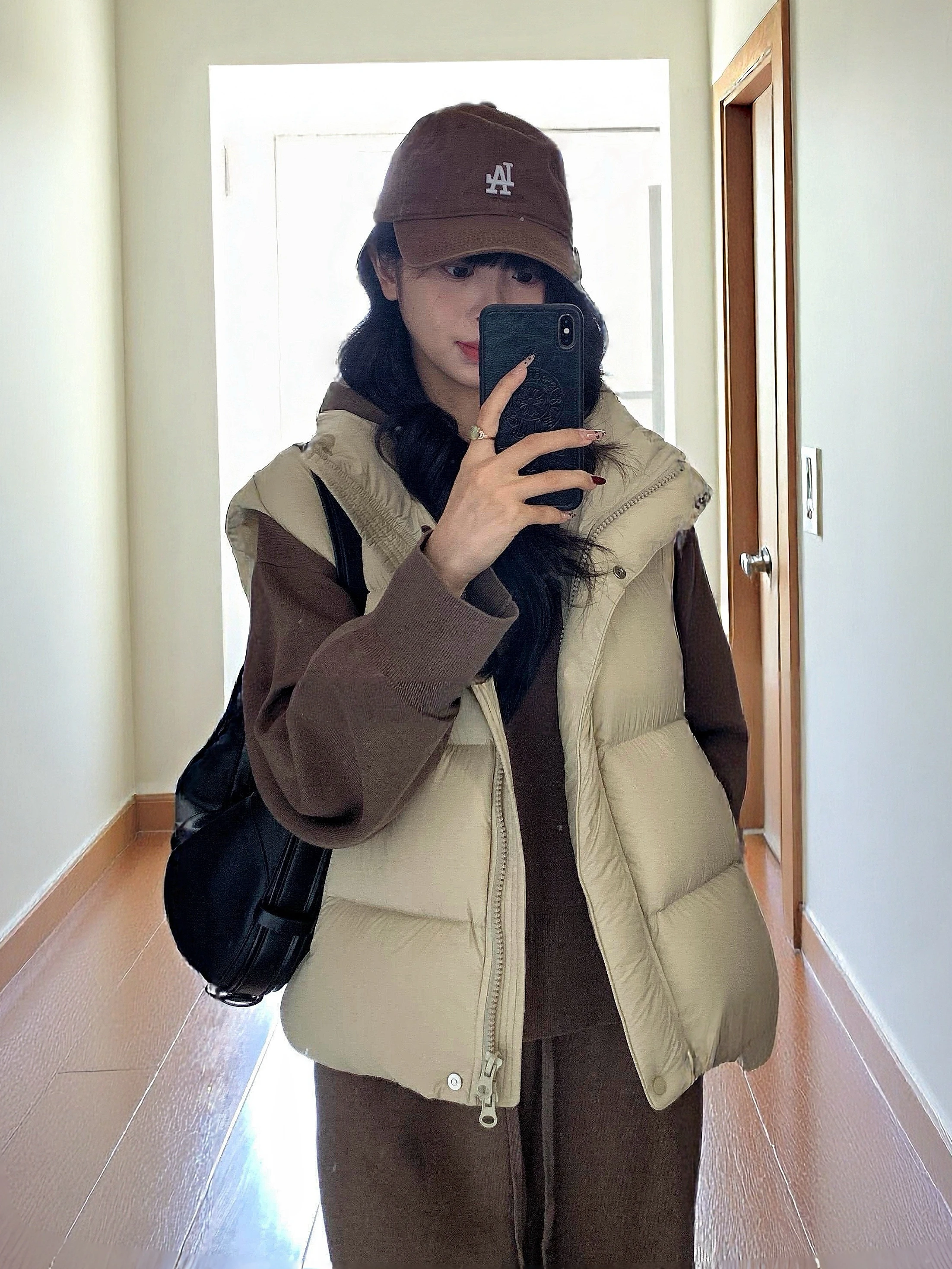 

Women's Loose Fit Thiened Warm Cotton Vest Autumn Winter Stand Collar Svel Outerwear Casual Sle Versatile Zipper De...