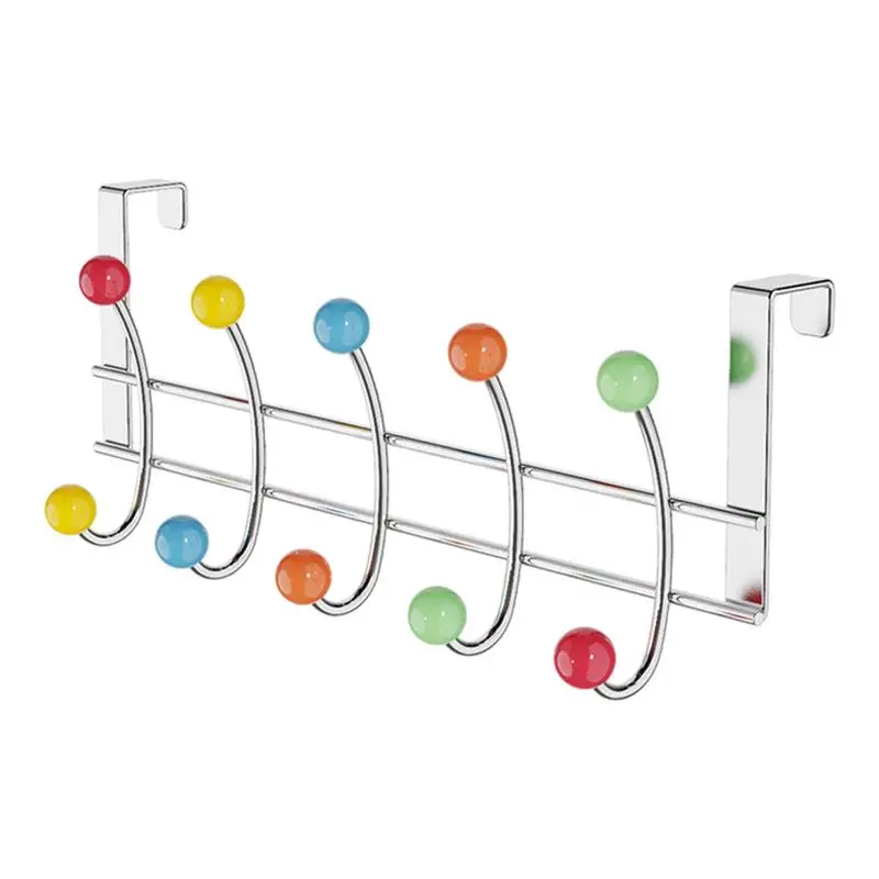 

Wall Mounted Rack Bathroom Towels Hook Rack Wall Mounted Hooks For Kitchen Bathroom Colorful Bead Coat And Hat Hooks