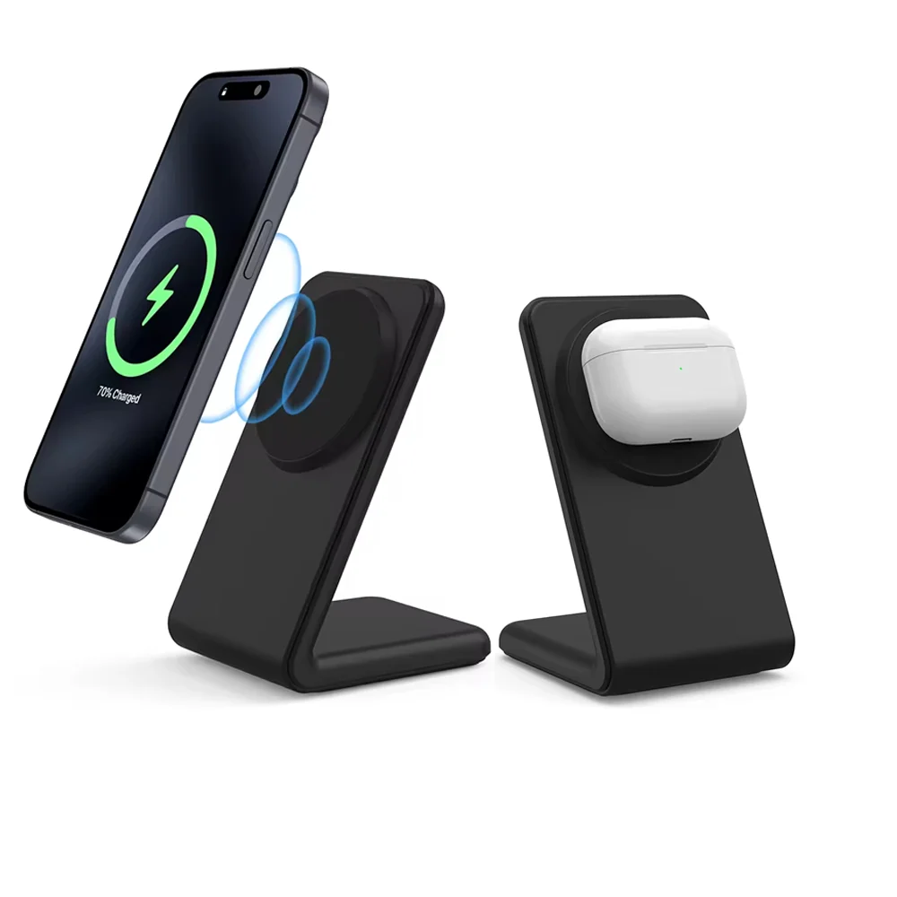 

Fast Charging 15W Magnetic Wireless Charger Stand for iPhone 14/Pro/Pro Max/Plus/13/ 12/Pro/Max/Mini