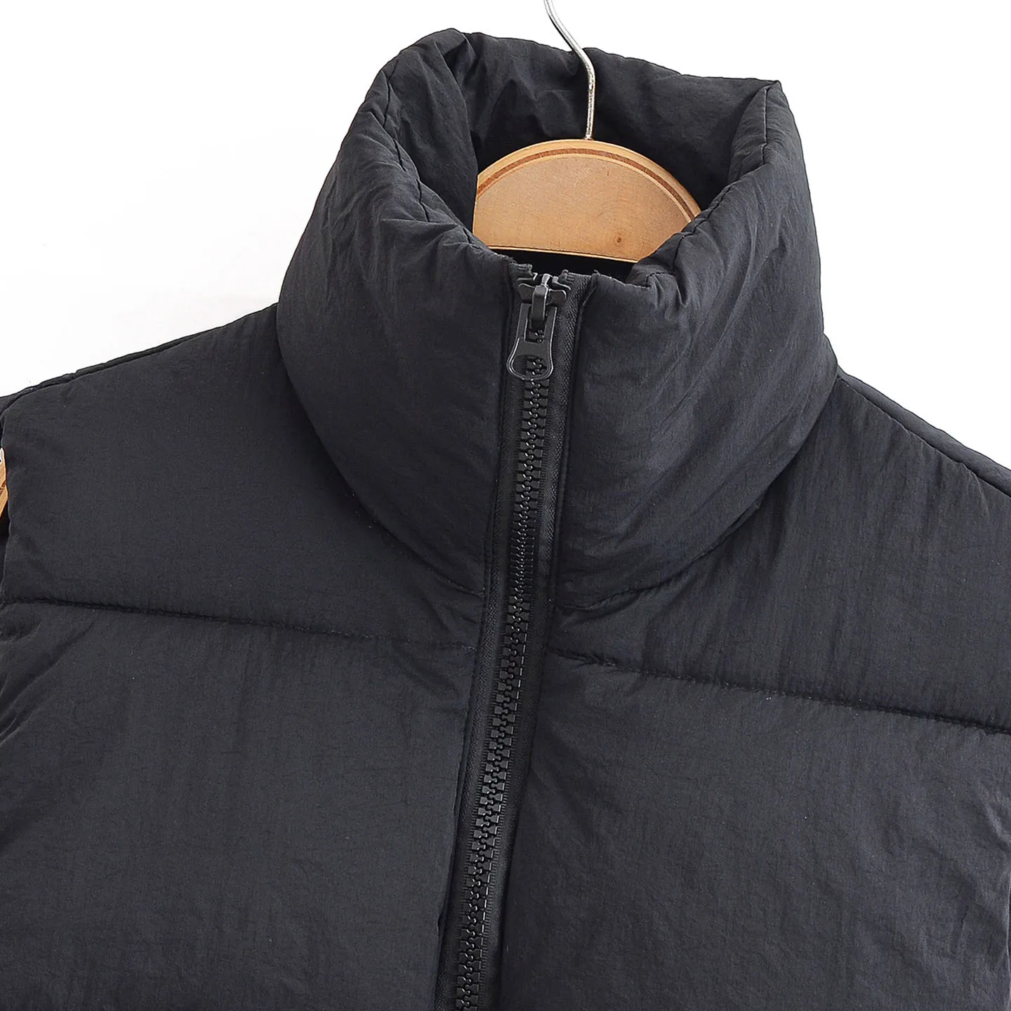 سترة قطنية فضفاضة أنيقة للنساء، موديل خريف 2025 الجديد من Z، سترة قصيرة للسيدات بسحاب، لون موحد للارتداء اليومي #5