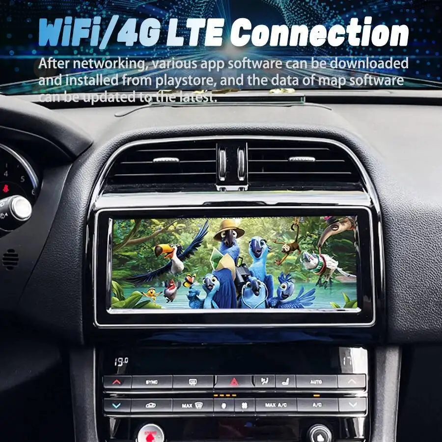 نظام تحديد المواقع نافي BT المدمج في 360 10.25 بوصة راديو السيارة HU أندرويد 15 راديو السيارة لجاكوار XE F PACE X760 X761 2016-2019 DSP Carplay الشاشة