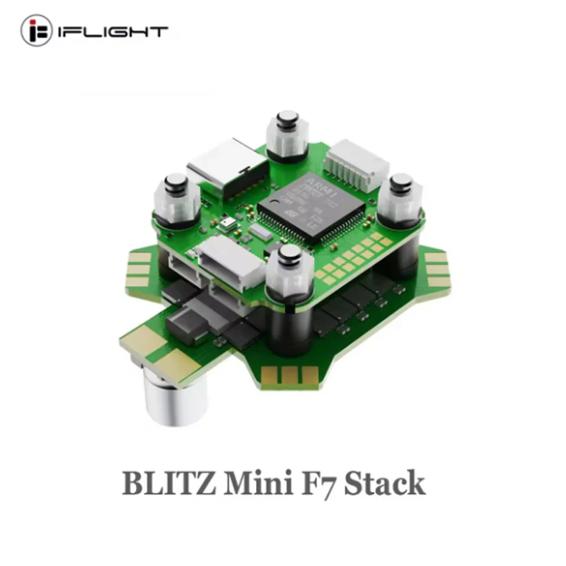 iFlight BLITZ Mini F7 Stack with BLITZ Mini F7 V1.2 Flight Controller / BLITZ Mini E55 4-IN-1 2-6S ESC for FPV Racing Drone