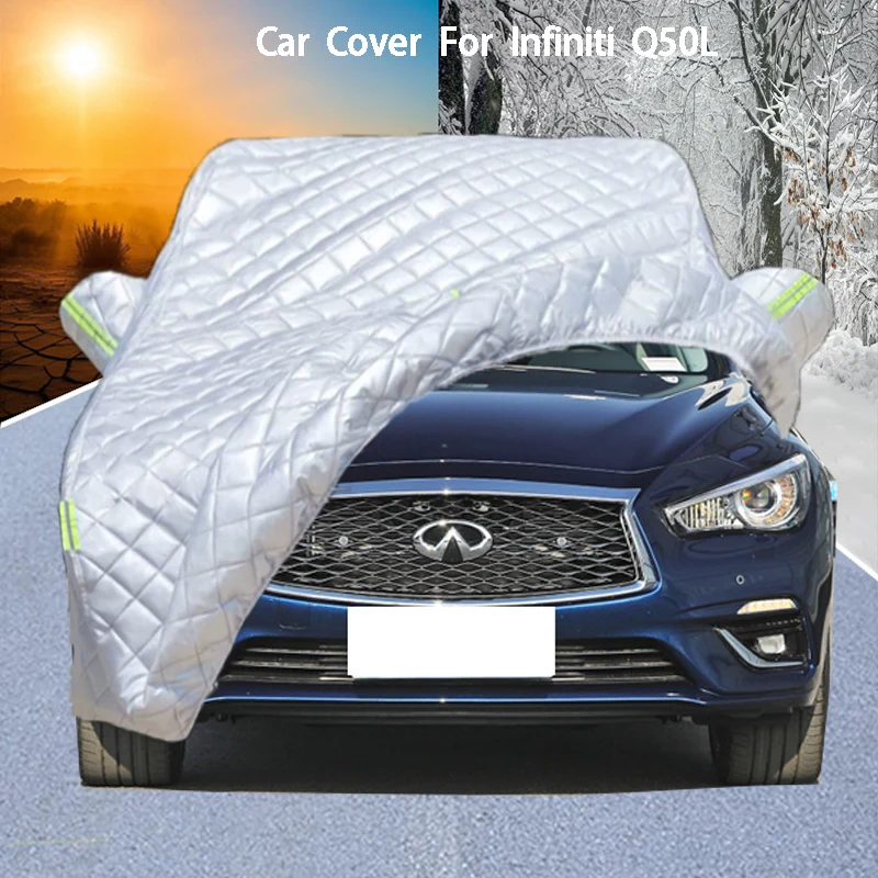 

Для автомобильного чехла Infiniti Q50L обеспечивает защита от града, защита от царапин, предотвращает отслаивание краски. Устойчивость к дождю и снегу.
