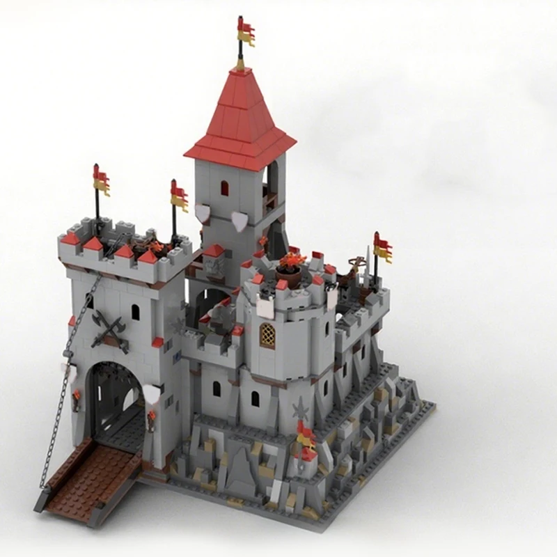 

840pcs MOC King's Mountain Castle Castle Building Blocks Christmas Gift Unique DIY Gift Designed for Kids Creativity