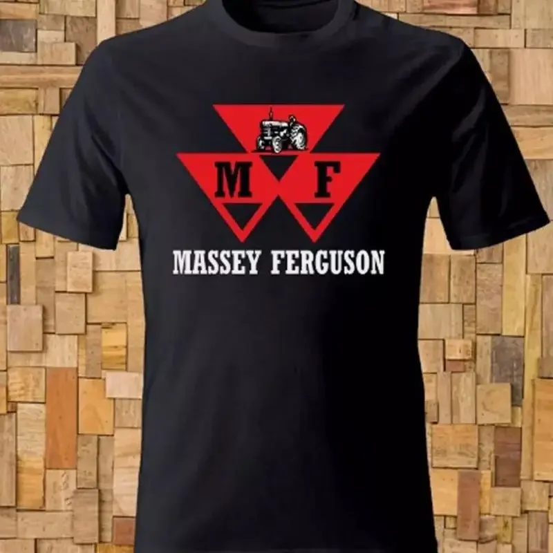Massey Ferguson Tractor Logo Men s Black T shirt Size S 5XL
