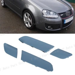 4PCS Unpainted Car Front Bumper Molding Cover Trim Lid Cap For Volkswagen VW Jetta MK5 2005 2006 2007 2008 2009 2010
