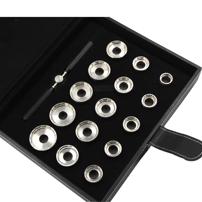 

15pcs Stainless Steel Watch Case Opening Dies for Breitling Caseback Removal