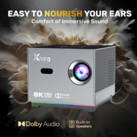 Mini Portable Projector Support 4K 8K Full HD 1920*1080P Native Android 11 System Beam Video Home Theater Projector for Movies