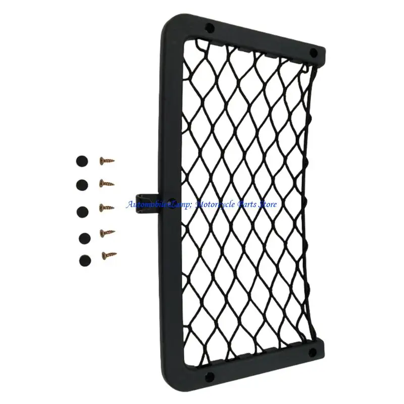 H7BD Vehicle Back Storage System Spacious Nylon Compartment Holds 2 Phones Easy Mounting for Parents Truckers